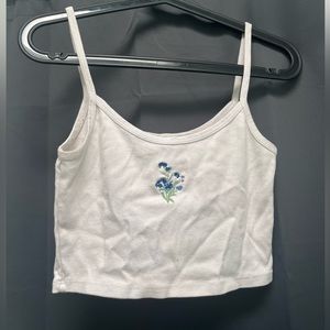 Brandy Melville Cropped Flower Tank